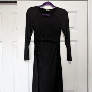 Classic black nursing dress
